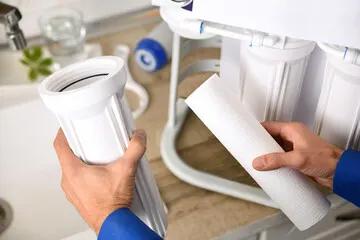 Proper placement of new RO filter cartridges